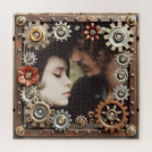 Gepersonaliseerde Steampunk Romantische Foto Legpuzzel (Verticaal)