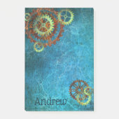 Gepersonaliseerde Steampunk Rusty Gears Post-it No Post-it® Notes (Voorkant)