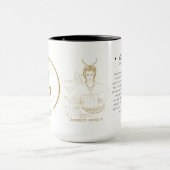 Gepersonaliseerde Steenbok Zodiac 15 oz Mok (Midden)