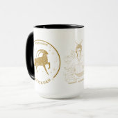Gepersonaliseerde Steenbok Zodiac 15 oz Mok (Voorkant links)