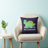 Gepersonaliseerde Stegosaurus Dinosaur Kussen (Stoel)