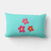 Gepersonaliseerde stekel - gele roze bloemen kussen (Achterkant)