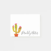 Gepersonaliseerde stekelige cactus plant Post-it®  Post-it® Notes (Voorkant)