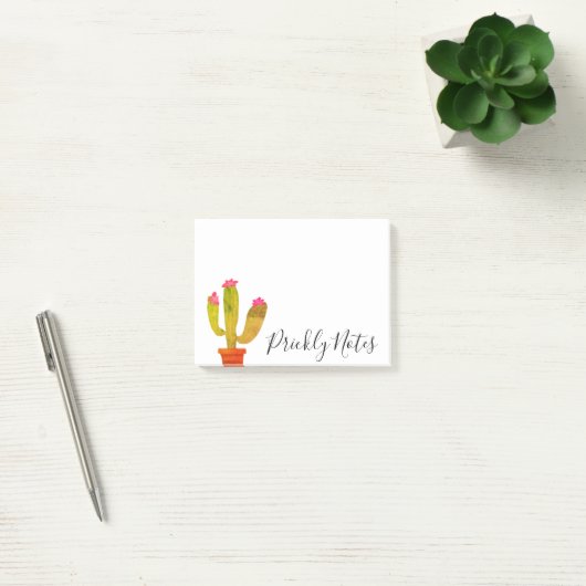 Gepersonaliseerde stekelige cactus plant Post-it®  Post-it® Notes (Kantoor)
