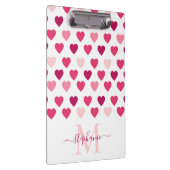 Gepersonaliseerde stekelroze kunstliefdesliefde klembord (Rechts)