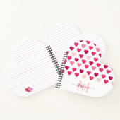 Gepersonaliseerde stekelroze kunstliefdesliefhebbe notitieboek (Binnen)