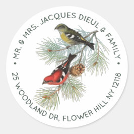 Gepersonaliseerde stekst voor kruisbiljet ronde sticker