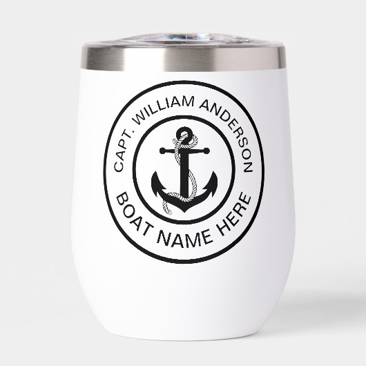 Gepersonaliseerde Stemless Roestvrij staal Wijn Tu (Voorkant)