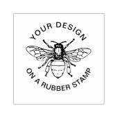 Gepersonaliseerde stempel| Bee Stamp|eco Rubberstempel (Afrduk)