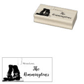 Gepersonaliseerde stempel laarzen land rustiek (Gestempeld)