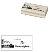 Gepersonaliseerde stempel Sunset Barn Country Rust (Gestempeld)