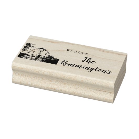 Gepersonaliseerde stempel Sunset Barn Country Rust (Stempel)