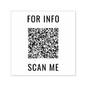 Gepersonaliseerde stempel Voorbeeld Uw QR Code Sca (Design)