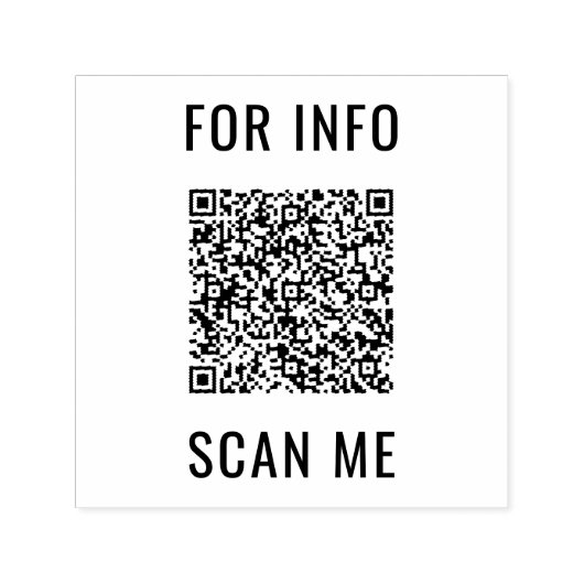 Gepersonaliseerde stempel Voorbeeld Uw QR Code Sca (Design)