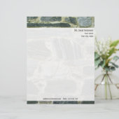 Gepersonaliseerde stenen muur met retouradres custom briefhoofd (Staand voorkant)