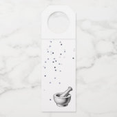 Gepersonaliseerde ster Dank u Hanger Label Apothee (Achterkant)