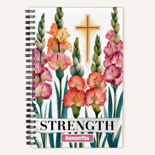 Gepersonaliseerde Sterkte Christelijke Vrouwen Jou Notitieboek