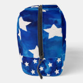 Gepersonaliseerde sterren Blue Tie Dye Family Even Toilettasje (Rechts)