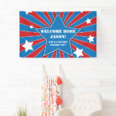 Gepersonaliseerde sterren en strepen militaire ban spandoek (Insitu)