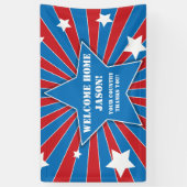 Gepersonaliseerde sterren en strepen militaire ban spandoek (Verticaal)