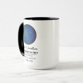 Gepersonaliseerde sterrenkaart Mok: de nacht die w Mok (Voorkant links)