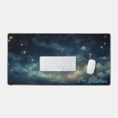 Gepersonaliseerde Sterrennacht Landscape Desk Mat (Keyboard & Muis)