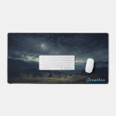 Gepersonaliseerde Sterrennacht Landscape Desk Mat (Keyboard & Muis)
