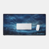 Gepersonaliseerde Sterrennacht Landscape Desk Mat (Keyboard & Muis)