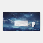 Gepersonaliseerde Sterrennacht Landscape Desk Mat (Keyboard & Muis)