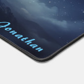Gepersonaliseerde Sterrennacht Landscape Desk Mat (Hoek)