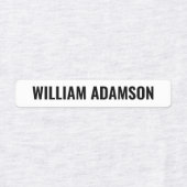 Gepersonaliseerde Stick On Name Labels voor kledin (Design 1)