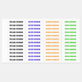 Gepersonaliseerde Stick On Name Labels voor kledin (Vel)