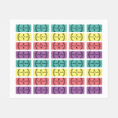 Gepersonaliseerde stick op naamlabels voor kleding labels (Vel)