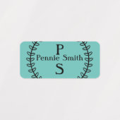 Gepersonaliseerde stick op naamlabels voor kleding labels (Design 1)