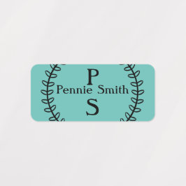 Gepersonaliseerde stick op naamlabels voor kleding labels