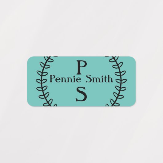 Gepersonaliseerde stick op naamlabels voor kleding labels (Design 1)