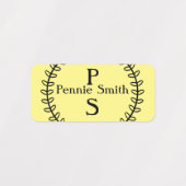 Gepersonaliseerde stick op naamlabels voor kleding labels (Design 2)