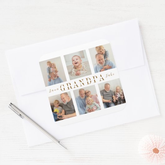 Gepersonaliseerde Sticker | Aangepaste opa Afbeeld (Envelop)
