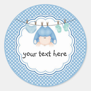 Gepersonaliseerde Sticker / Baby Boy Wasserij