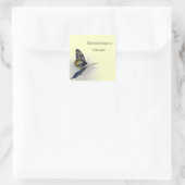 Gepersonaliseerde Sticker Boekplaat Butterfly (Tas)