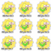 Gepersonaliseerde Sticker van de Beloning van de L (Voorkant)