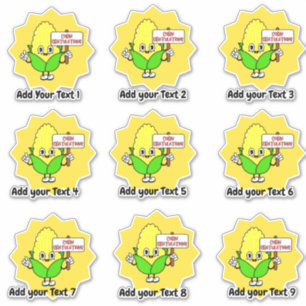 Gepersonaliseerde Sticker van de Beloning van de L