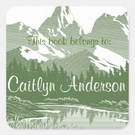 Gepersonaliseerde Sticker van de Bookplaat van de 