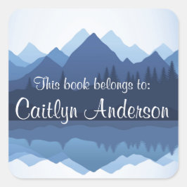 Gepersonaliseerde Sticker van de Bookplaat van de