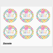 gepersonaliseerde sticker voor Happy Easter (Vel)