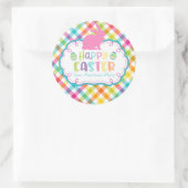 gepersonaliseerde sticker voor Happy Easter (Tas)