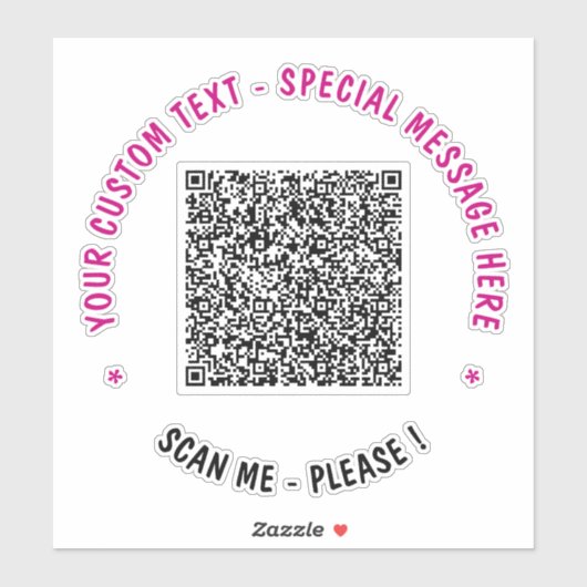 Gepersonaliseerde Sticker voor scannen van Info-te (Vel)