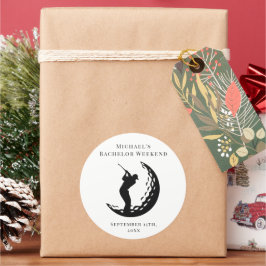 Gepersonaliseerde Sticker | Vrijgezellengolfweeken