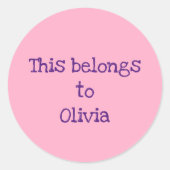 Gepersonaliseerde Stickers (Voorkant)