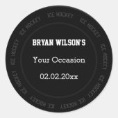 Gepersonaliseerde stickers IJshockey thema (Voorkant)